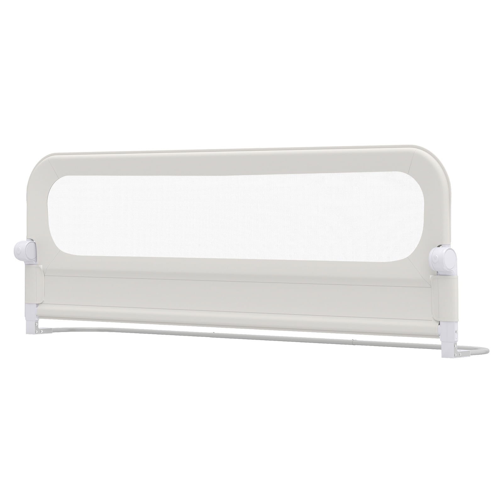 Foldable Bed Rail for Toddlers 178 Long with Removable Cover-White