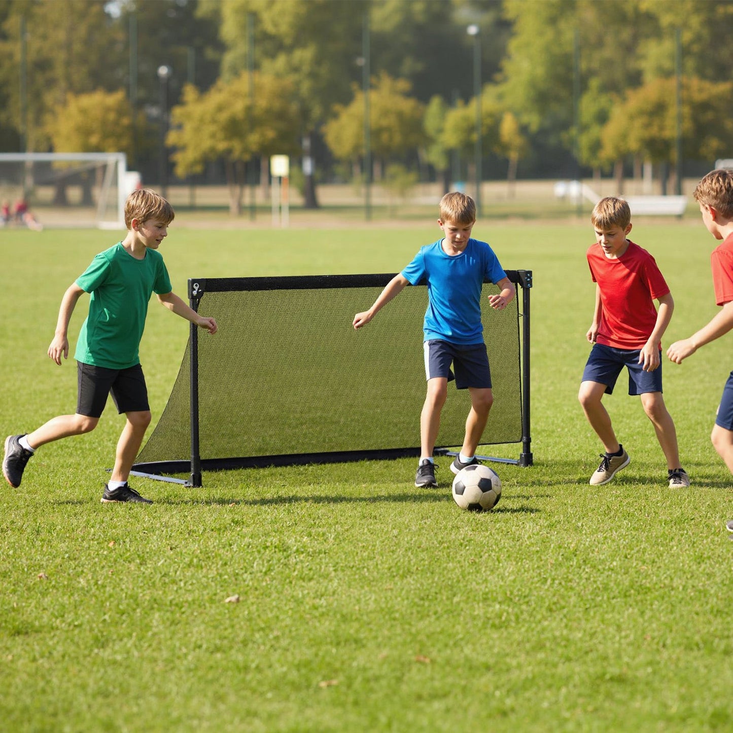 Foldable Pop-up Soccer Goal with Net-L
