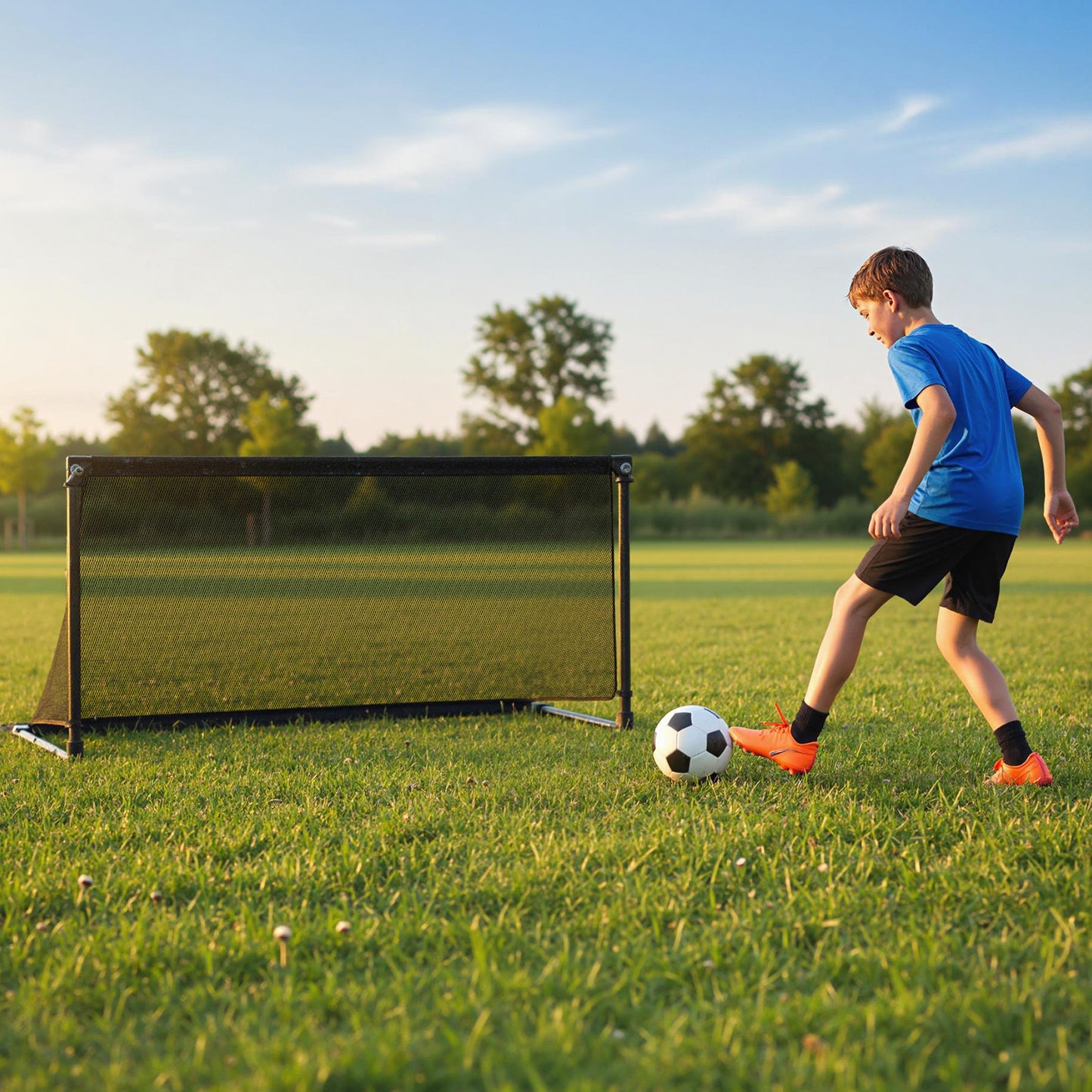 Foldable Pop-up Soccer Goal with Net-L