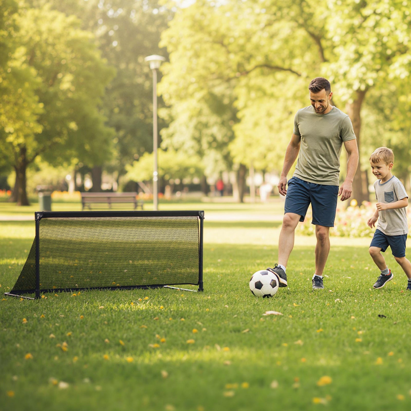 Foldable Pop-up Soccer Goal with Net-S