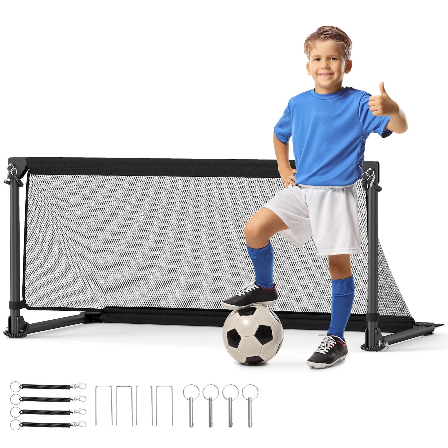 Foldable Pop-up Soccer Goal with Net-S