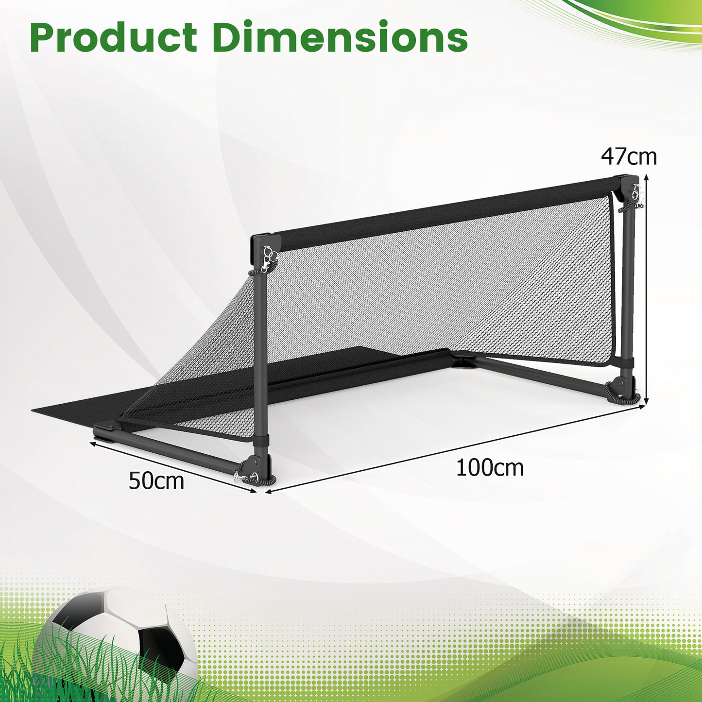 Foldable Pop-up Soccer Goal with Net-S