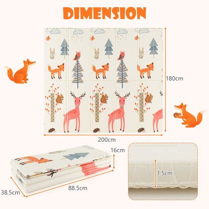 200 x 180 cm Extra Large Baby Floor Mat with Carry Bag-B