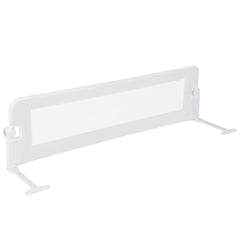 Foldable Bed Rail for Toddlers with Adjustable Safety Strap-White