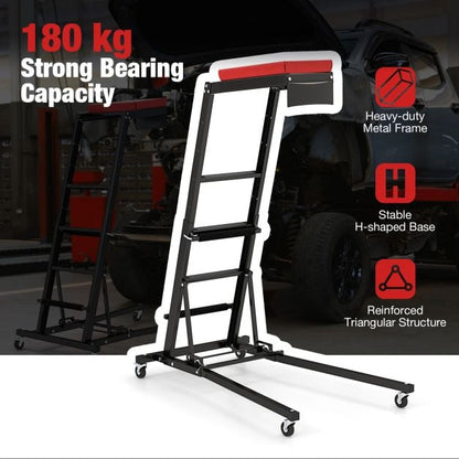 Foldable Topside Automotive Engine Creeper