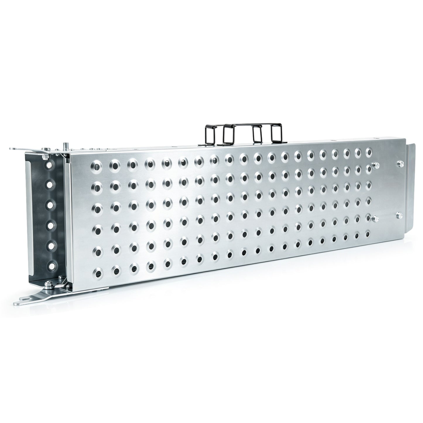 Folding Loading Ramps and 400 KG Capacity 2-Pack Multi-Use Ramps with Handles for Pickup Truck and Trailer-Silver