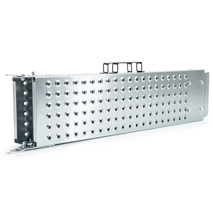 Folding Loading Ramps and 400 KG Capacity 2-Pack Multi-Use Ramps with Handles for Pickup Truck and Trailer-Silver