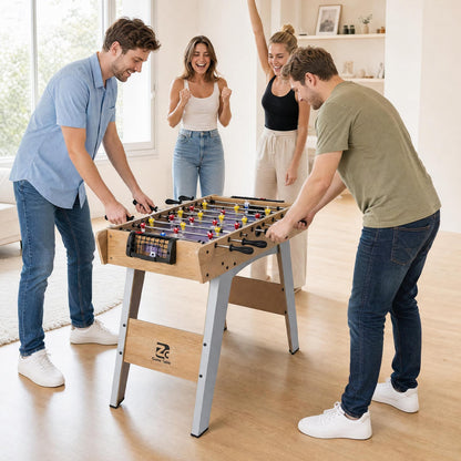 Foosball Table with Detachable Legs for Kids and Adults