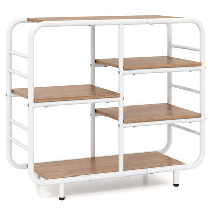 Freestanding 5-Tier Storage Shelving Unit with Metal Frame-Ntural