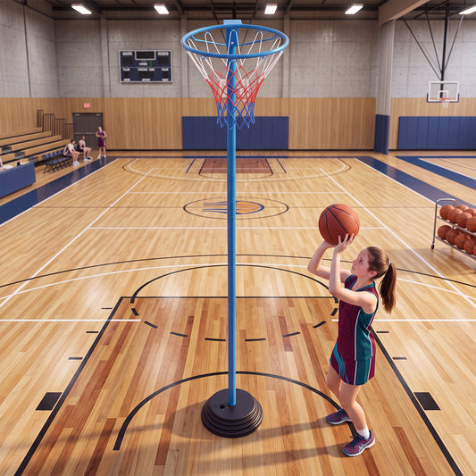 Freestanding Basketball Goal System with 105-255 cm Height Adjustable Pole