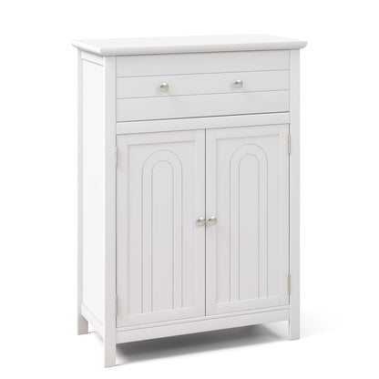 Storage Cabinet with Large Drawer and  Adjustable Shelf