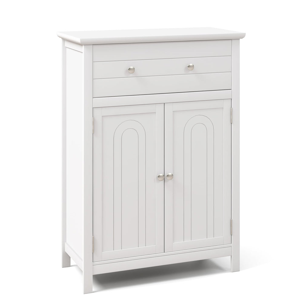 Storage Cabinet with Large Drawer and  Adjustable Shelf