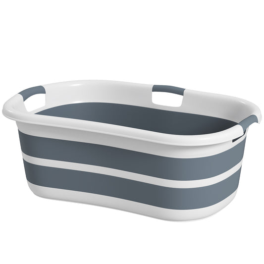 PawHut Dog Bath Tub, Portable Foldable Dog Bathtub with Drainage Hole, for Small Dogs Puppies Grey