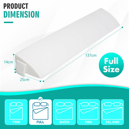 Full/Queen Size Bed Wedge Pillow with Side Pocket-Full size
