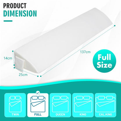 Full/Queen Size Bed Wedge Pillow with Side Pocket-Full size