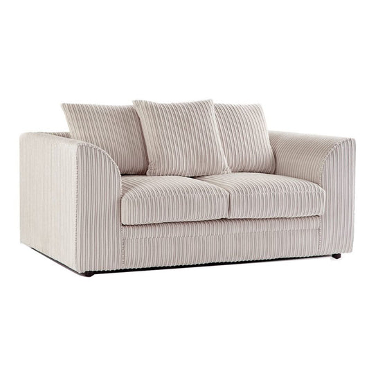 Oxford Scatter Back Full Jumbo Cord 2 Seater Sofa – Cream and Other Colours