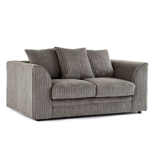 Oxford Scatter Back Full Jumbo Cord 2 Seater Sofa – Grey and Other Colours