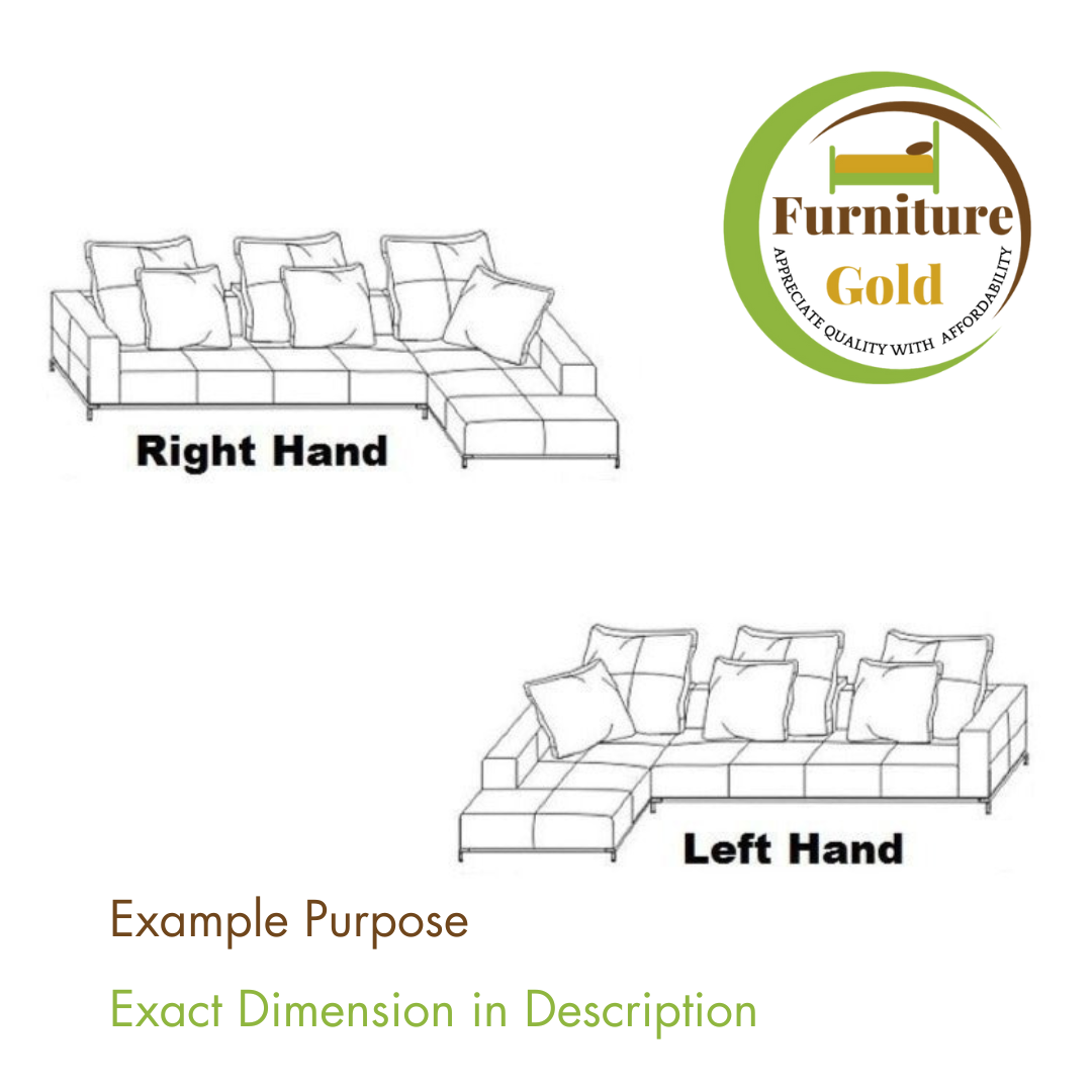 Sorretto Blue Velvet Fabric Corner Sofa - Right and Left Arm