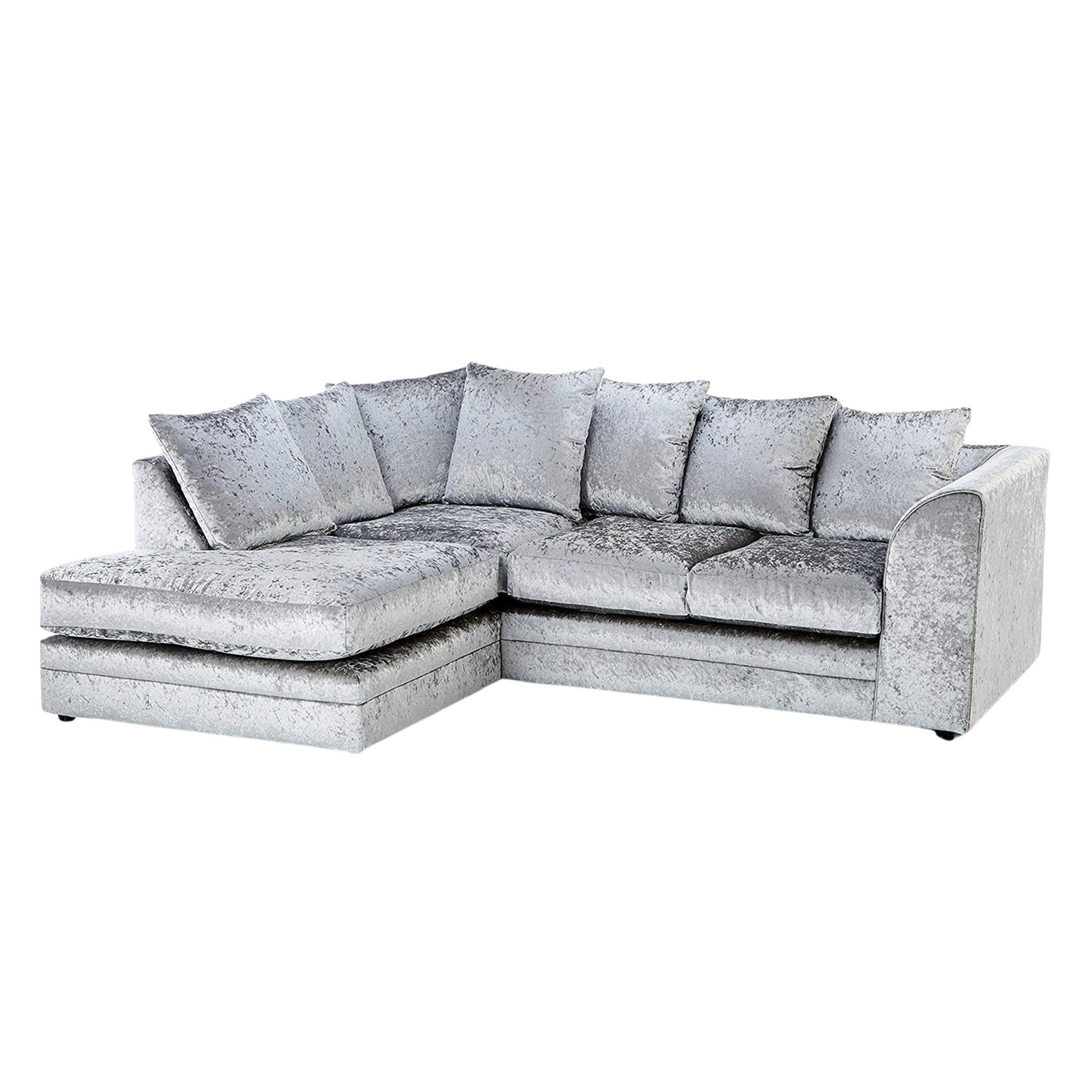 Arabia Crushed Velvet Corner Sofa Set