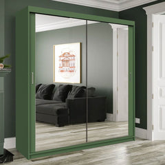 Sevenoaks II Sliding Door Wardrobe - Green, Blue Available in 3 Sizes