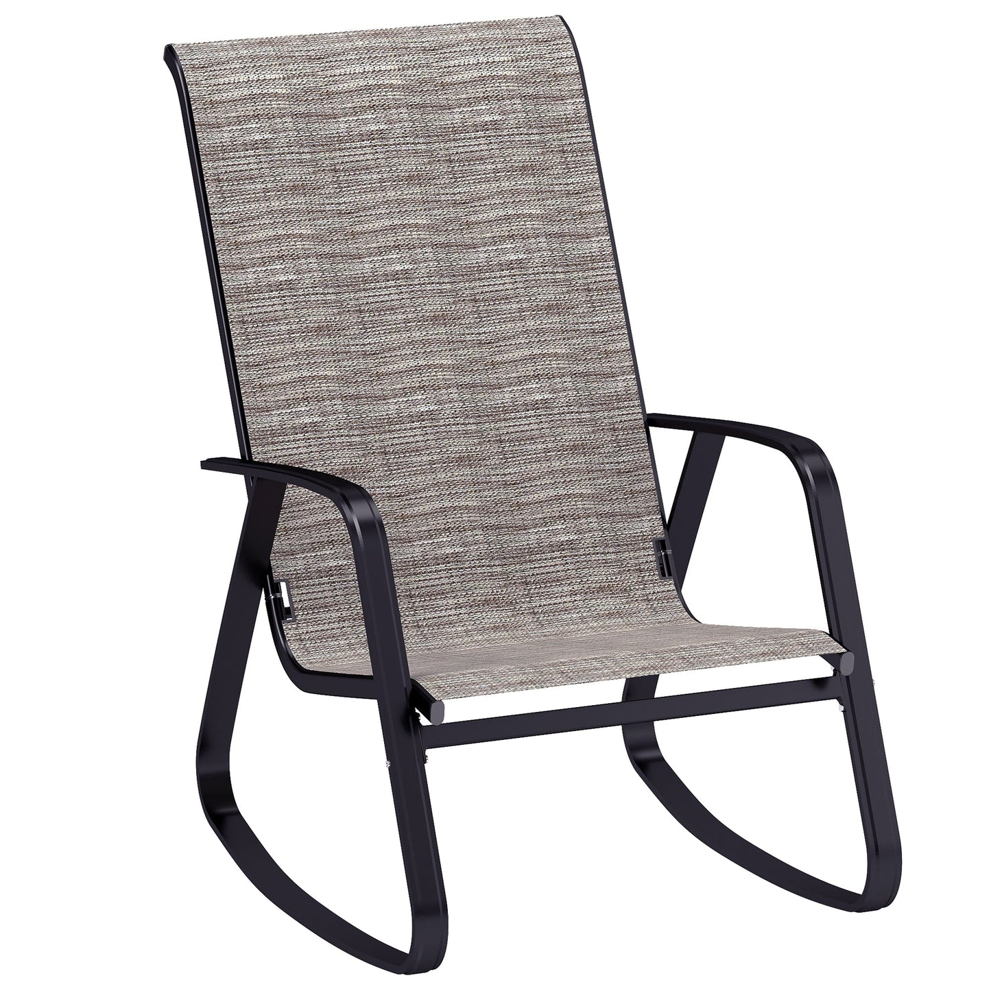 Outsunny Rocking Garden Chair - Light Brown