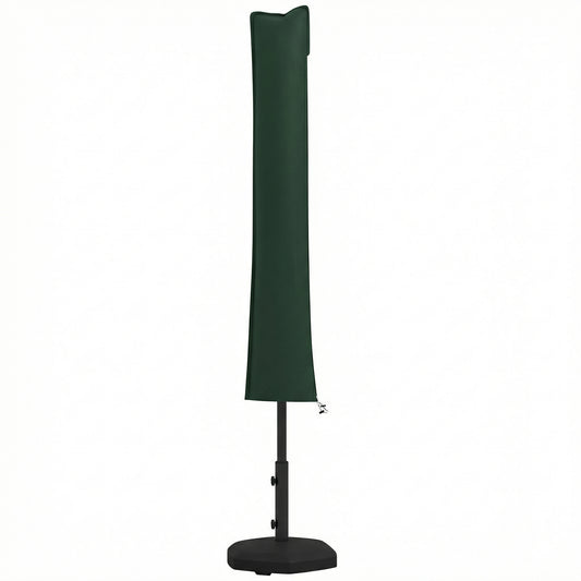 Outsunny Parasol Cover, Cantilever Umbrella Cover for 2-3.5 m Parasols, Banana Umbrella Protector with Zipper, Green