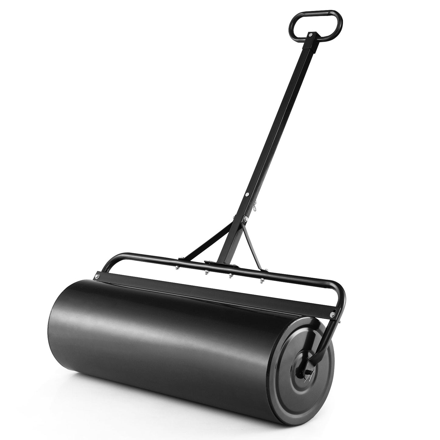 63L Garden Lawn Roller with Gripping Handle-Black