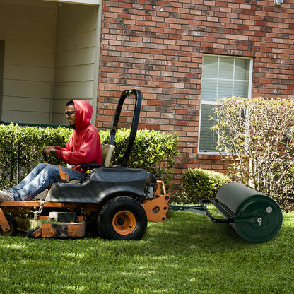 113L Metal Garden Lawn Roller-Green