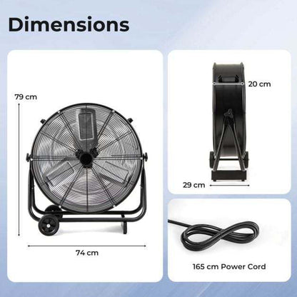 Garage & Warehouse Climate Control Bundle: Dehumidifier + Industrial Drum Fan
