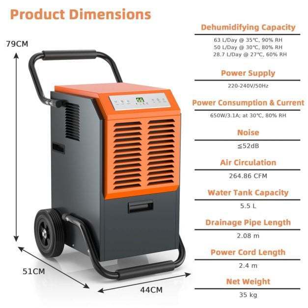 Garage & Warehouse Climate Control Bundle: Dehumidifier + Industrial Drum Fan