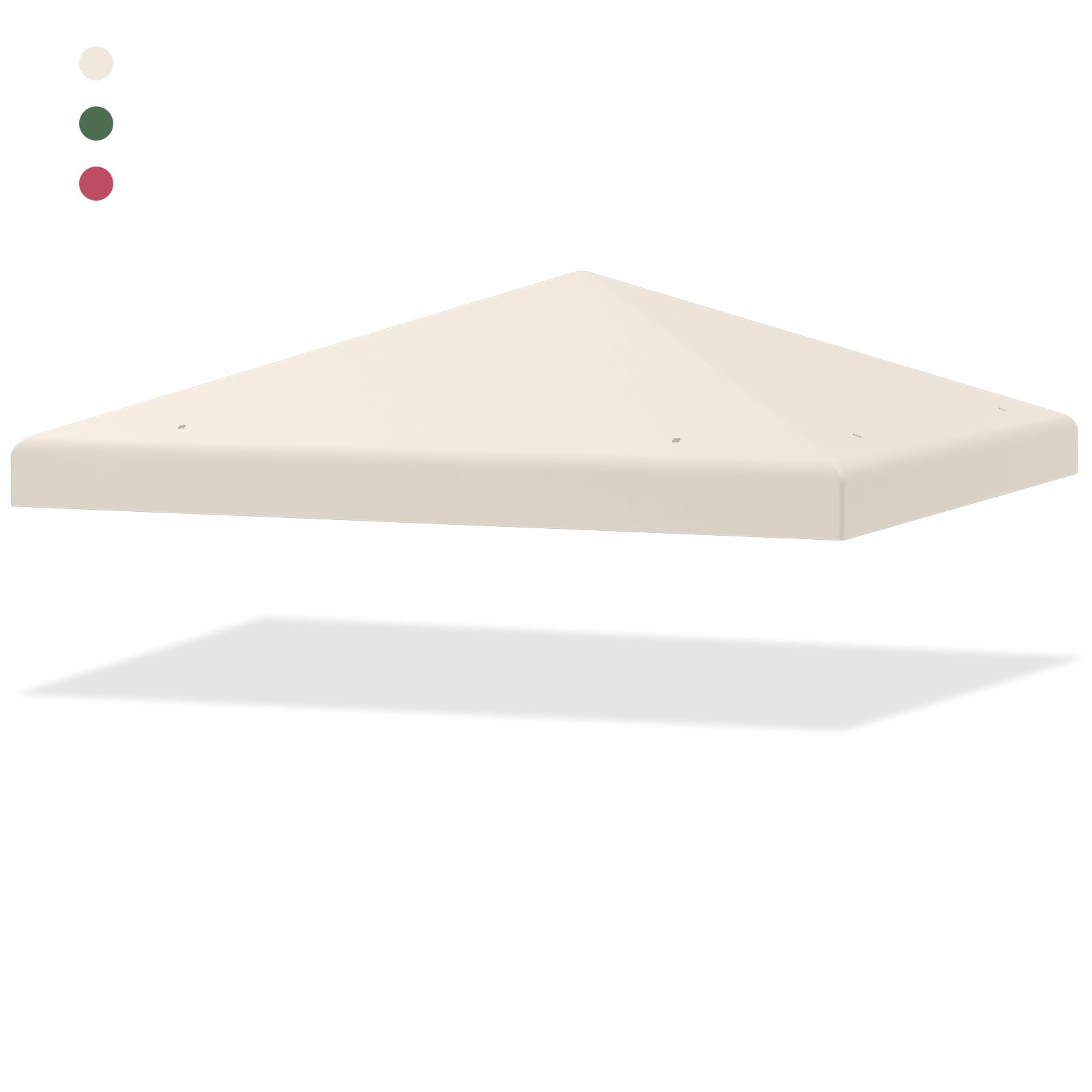 Gazebo Replacement Canopy Top Cover with Hook and Loop Fastener-Beige