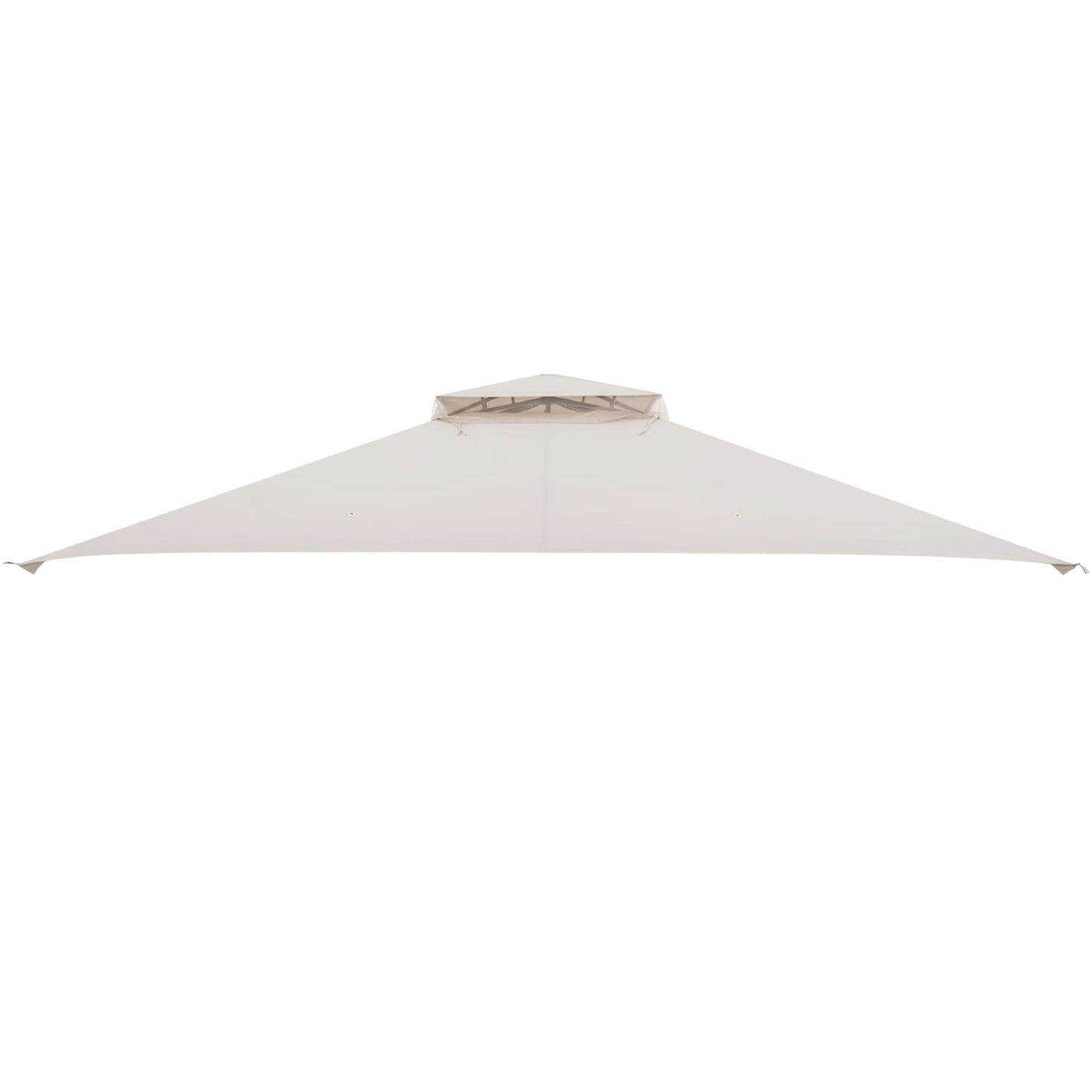 368 x 303CM Gazebo Replacement Top with Air Vent and Drainage Holes-Beige