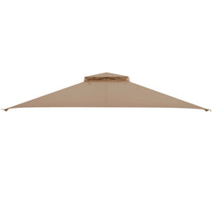 368 x 303CM Gazebo Replacement Top with Air Vent and Drainage Holes-Brown