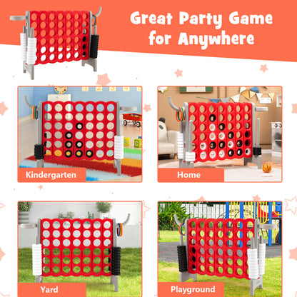 Giant Connect 4 Game Jumbo with 42 Rings-Grey