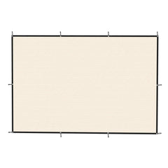 Outsunny Sun Shade Sail UV Protection Canopy with Stainless Steel Eyelets for Patio Garden 2 x 3 m Beige
