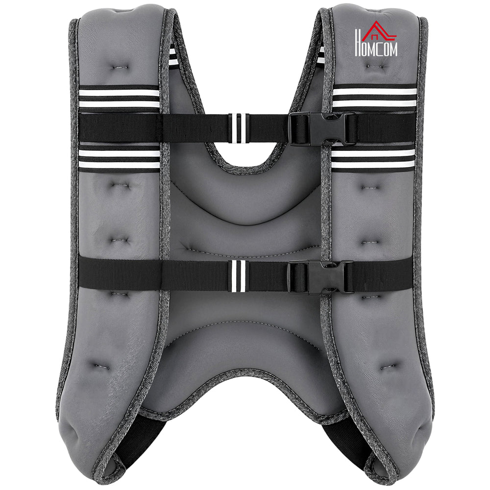HOMCOM 5KG Weighted Vest, Running Weight Vest with Adjustable Strap, Convenient Pocket and Reflective Strips for Men and Women