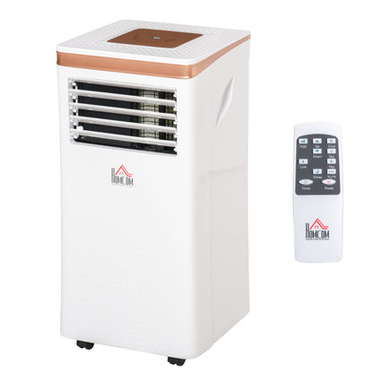 10000 BTU 4-In-1 Compact Portable Mobile Air Conditioner Unit Cooling Dehumidifying Ventilating w/ Fan Remote LED 24 Hr Timer Auto Shut-Down