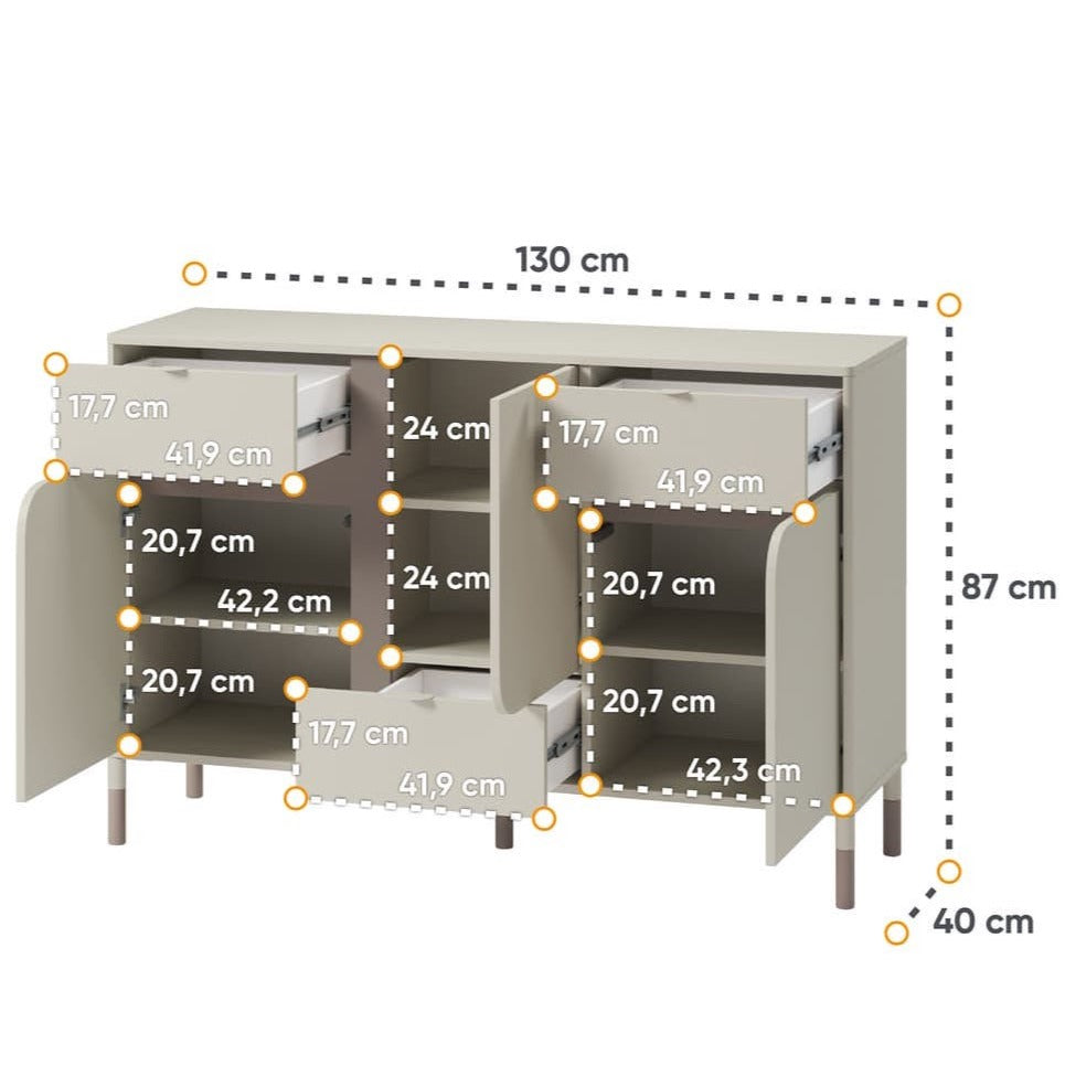 Harmony HR-06 Sideboard Cabinet 130cm