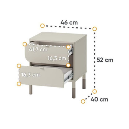 Harmony HR-07 Bedside Table 46cm