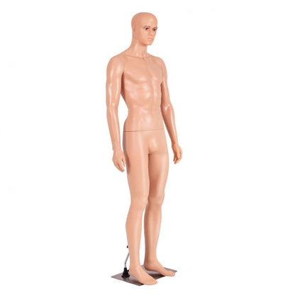 6 ft Male Mannequin Make-up Manikin with Metal Stand