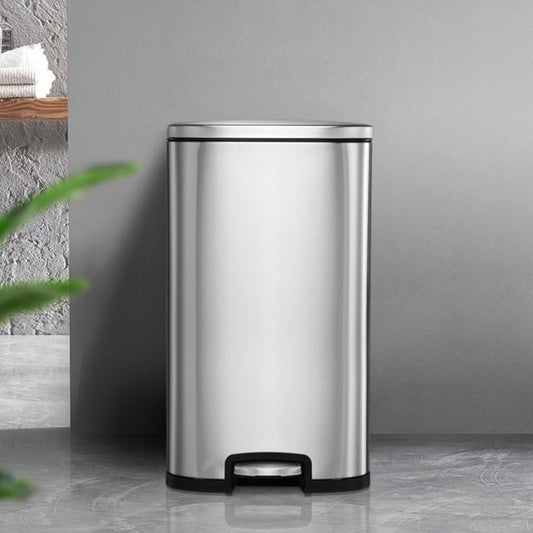 13.2 gallon stainless steel trash can with Removable Inner Bucket for Home Use