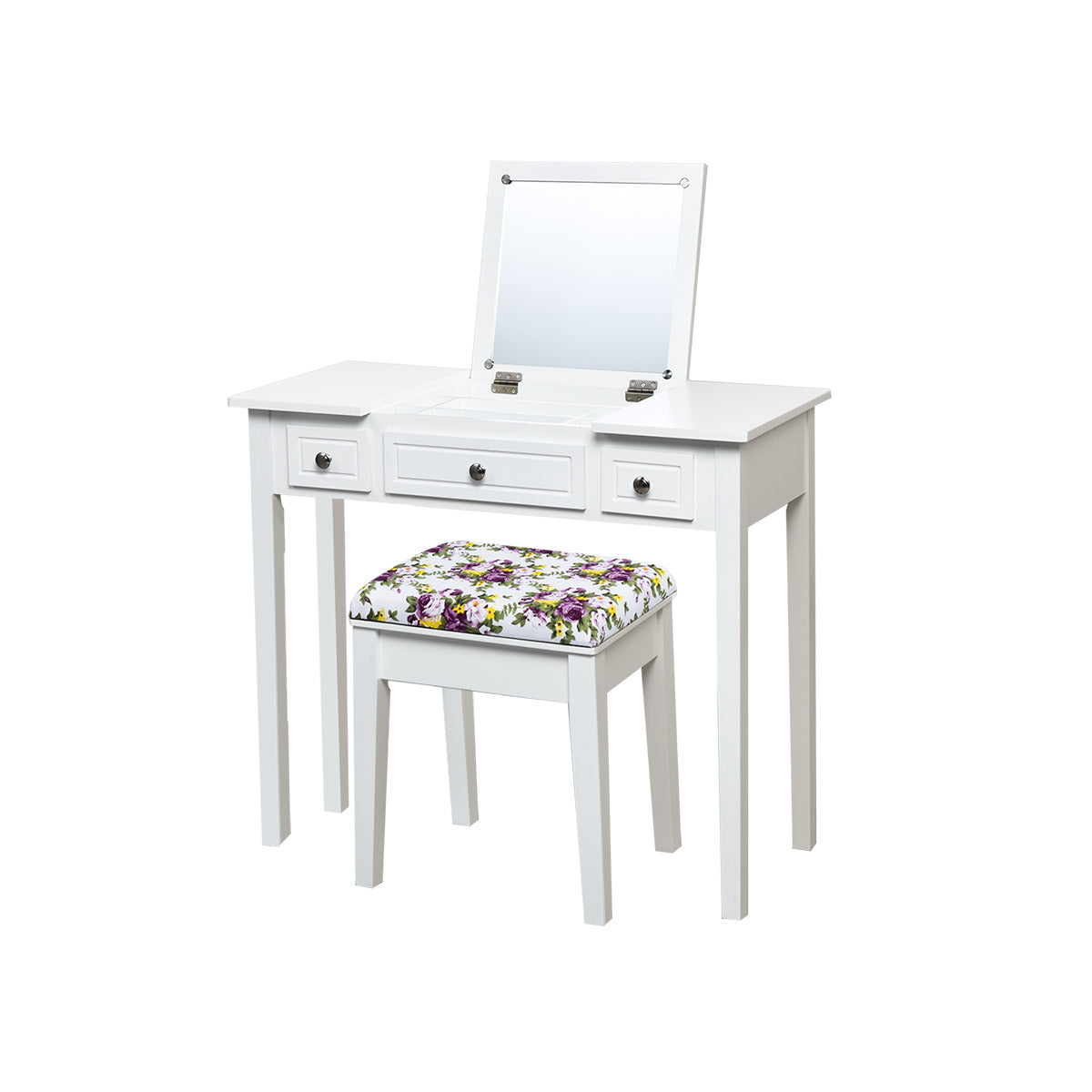 Vanity Table Set with Flip Top Mirror