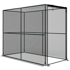 Outsunny Fruit Cage Bird Netting, Brassica Cage Plant Protection Tent with Zipped Door, Anti Bird, Insects, Small Animals, Black