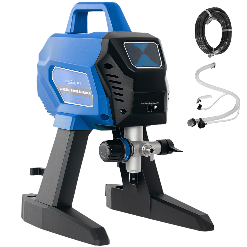 HOMCOM Airless Paint Sprayer, Thinning-Free Electric Paint Spray Gun for Walls, Fences & DIY Projects, Dark Blue