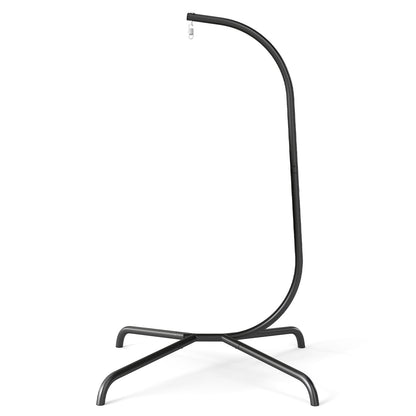 Heavy Duty Metal Hammock C-Stand with Spring Hook and 360° Rotation