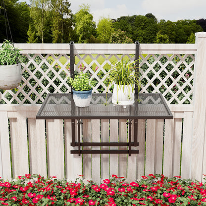 Hanging Foldable Table Floating Desk Planter with Holder