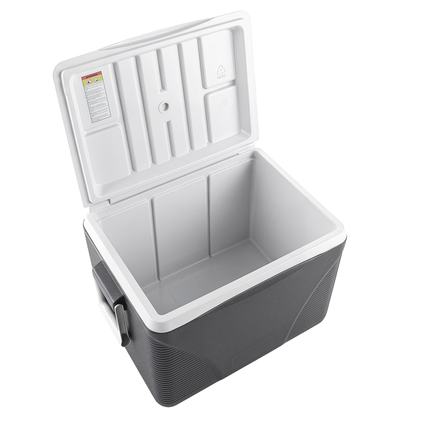 Heavy Duty Injection Molded Cooler with Cup Holders for Outdoor Use-Black