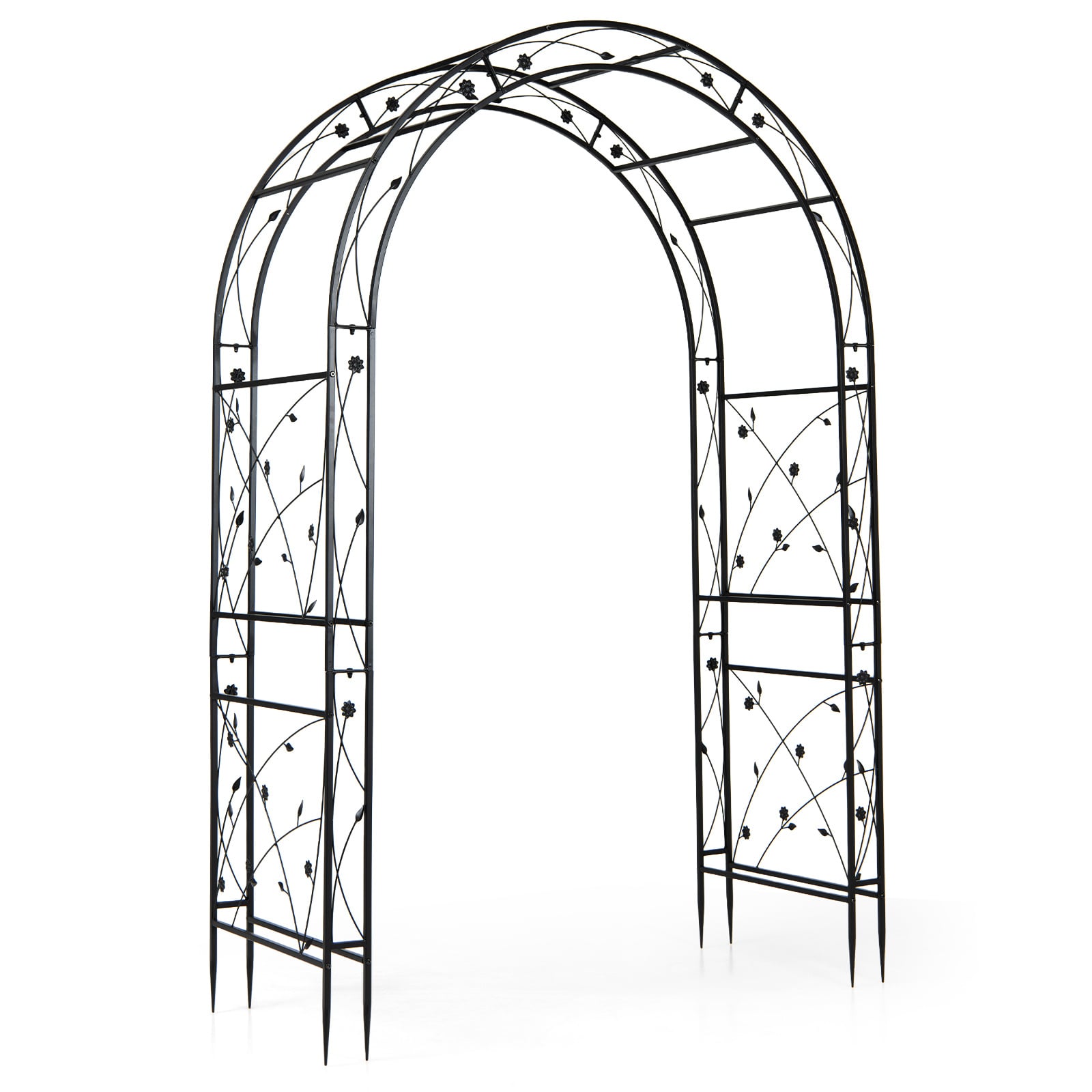 Heavy Duty Metal Arbor Trellis for Climbing Plants and Wedding Decoration