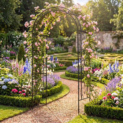 Heavy Duty Metal Arbor Trellis for Climbing Plants and Wedding Decoration