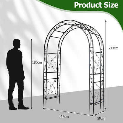 Heavy Duty Metal Arbor Trellis for Climbing Plants and Wedding Decoration
